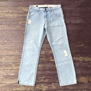 O’Neill Vintage Y2K Jeans Men’s Size 32 Straight Leg Distressed Light Wash 90s
